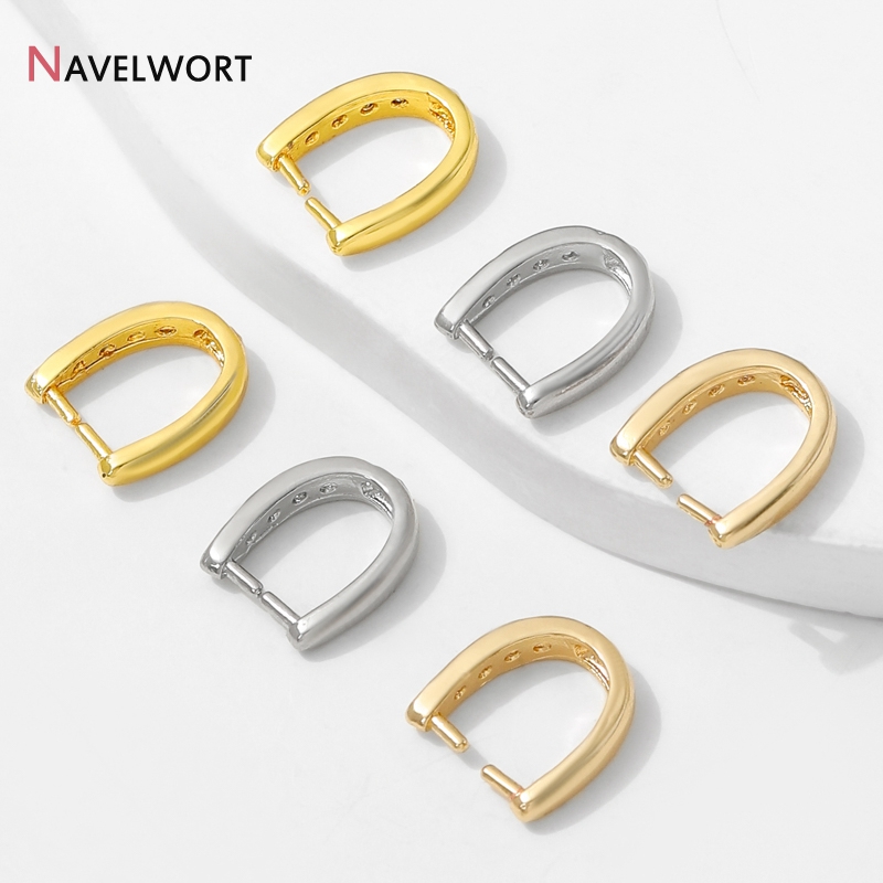 Jewelry Making Metal - 14K金メッキ真鍮製ジルコン象嵌ペンダントベイルフック、ジュエリー製作用ペンダントホルダーベイル、ジュエリー製作用アクセサリー
