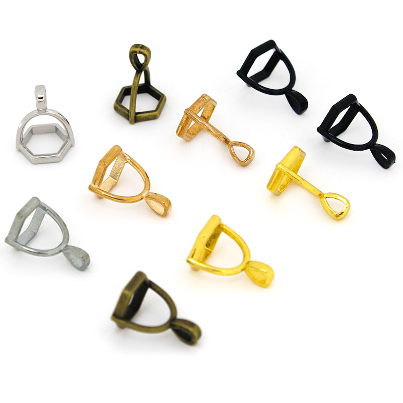20 個六角形の宝石キャップ天然石クリスタル柱ペンダントキャ - Jewelry Making Metal のレビューと価格