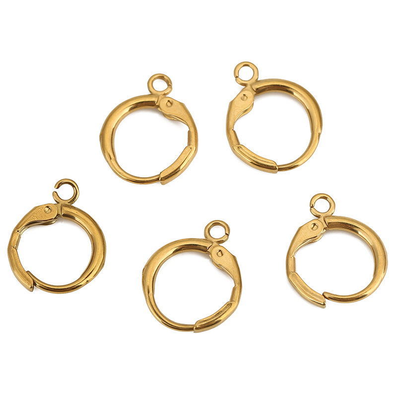 10 個 PVD ​​色褪せないステンレス鋼のイヤリングフッ - Jewelry Making Metal のレビューと価格