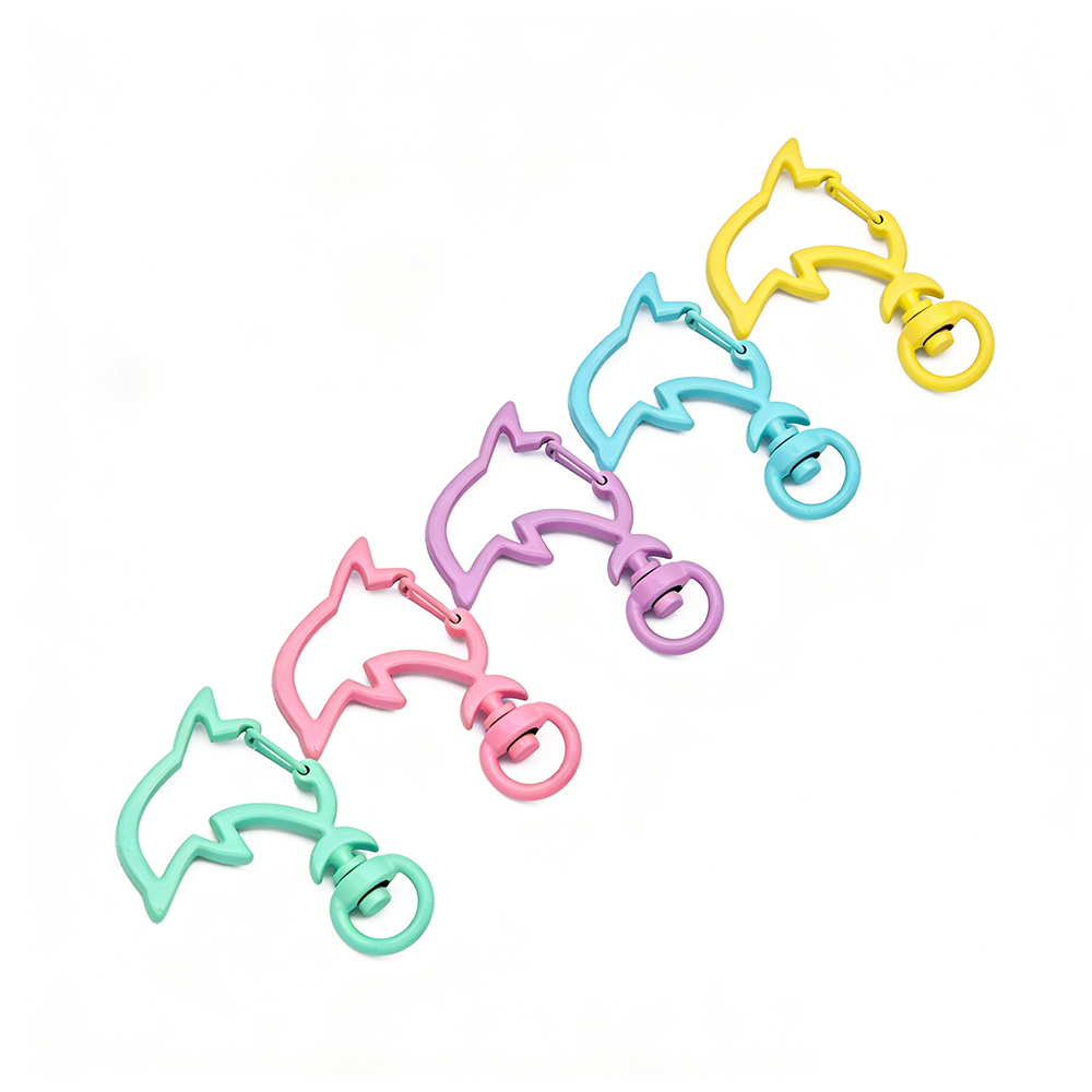 10 個キャンディーカラーメタルイルカスナップロブスタークラ - Jewelry Making Supplies Wholesale のレビューと価格