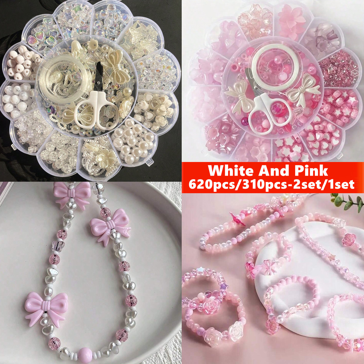 2セット/1セット 13グリッドアクリルフラワーボックスビー - Jewelry Making Birthday Party のレビューと価格