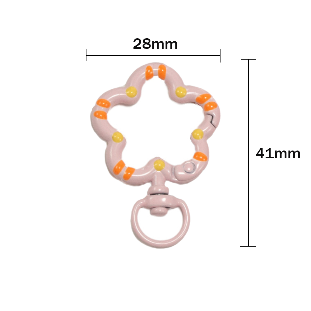 5 個フラワーメタルロブスター爪クラスプスイベルストラップト - Jewelry Making Metal のレビューと価格