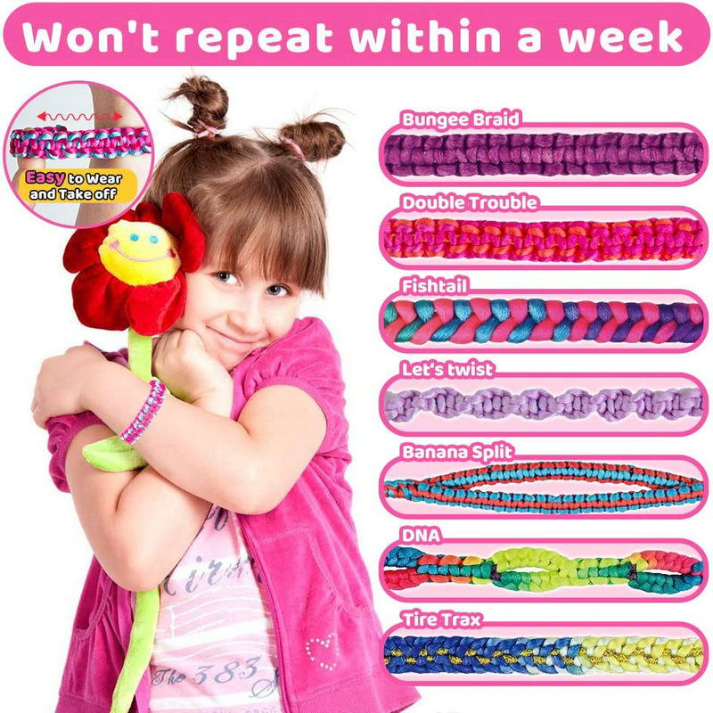 友情ブレスレット作成キット 女の子用 DIY クラフトキット - Jewelry Making Birthday Party のレビューと価格
