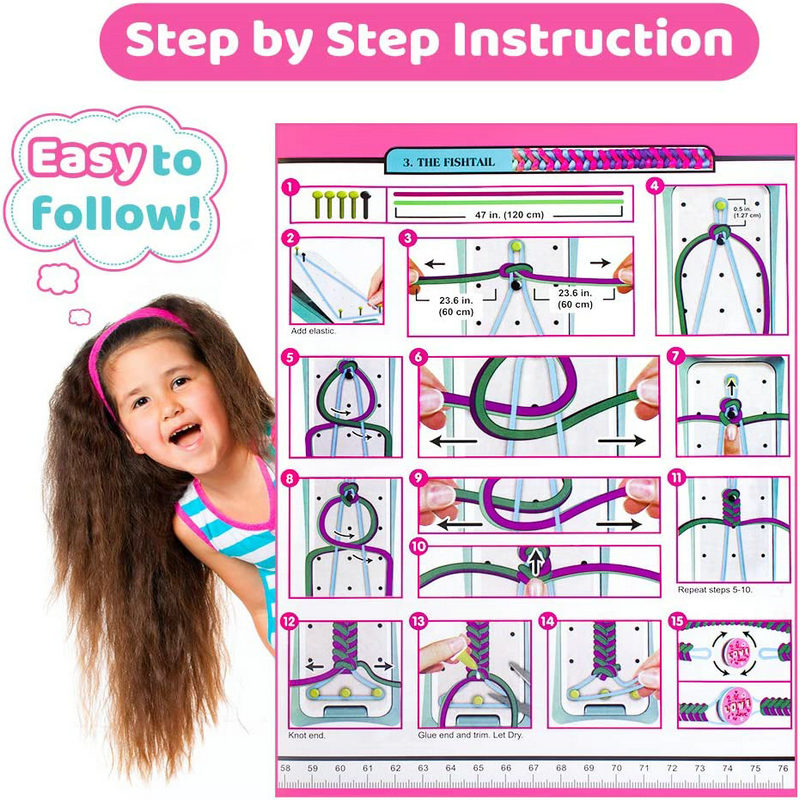 友情ブレスレット作成キット 女の子用 DIY クラフトキット - Jewelry Making Birthday Party のレビューと価格