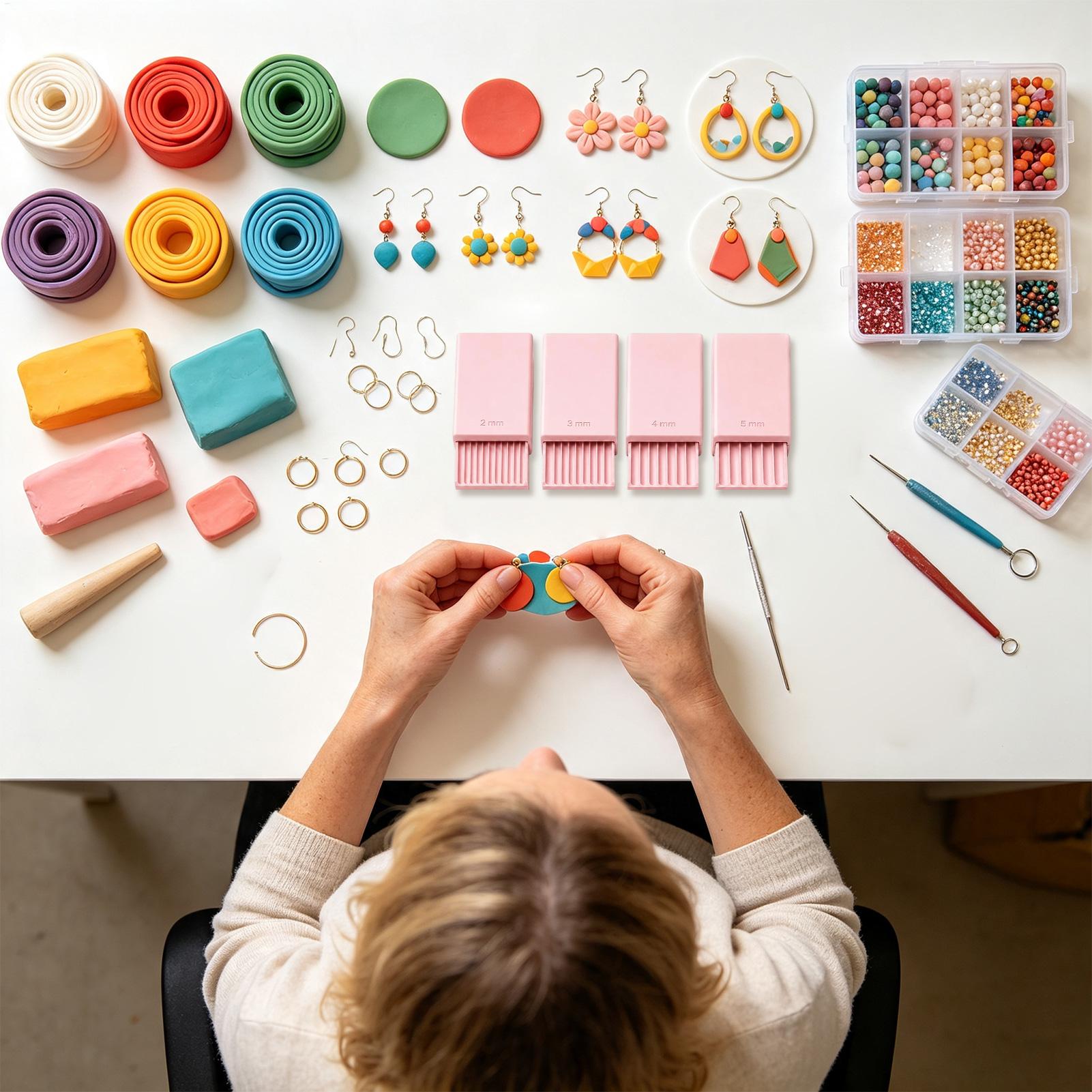 3Dプリント粘土ボールメーカー DIY 再利用可能 4ピース - Jewelry Making Workshops のレビューと価格