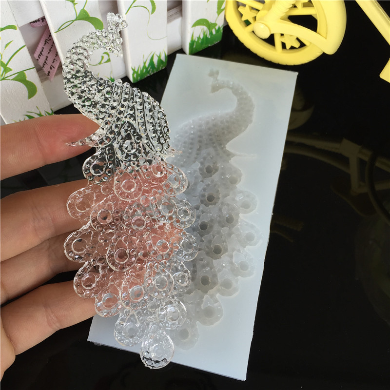 DIY クリエイティブ孔雀ジュエリーペンダントシリコーン型ギ - Jewelry Making Workshops のレビューと価格