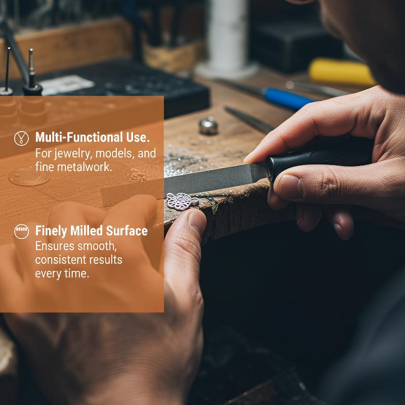 10個入り金属製ニードルファイルキット、滑り止めハンドル付き - Jewelry Making Metal のレビューと価格