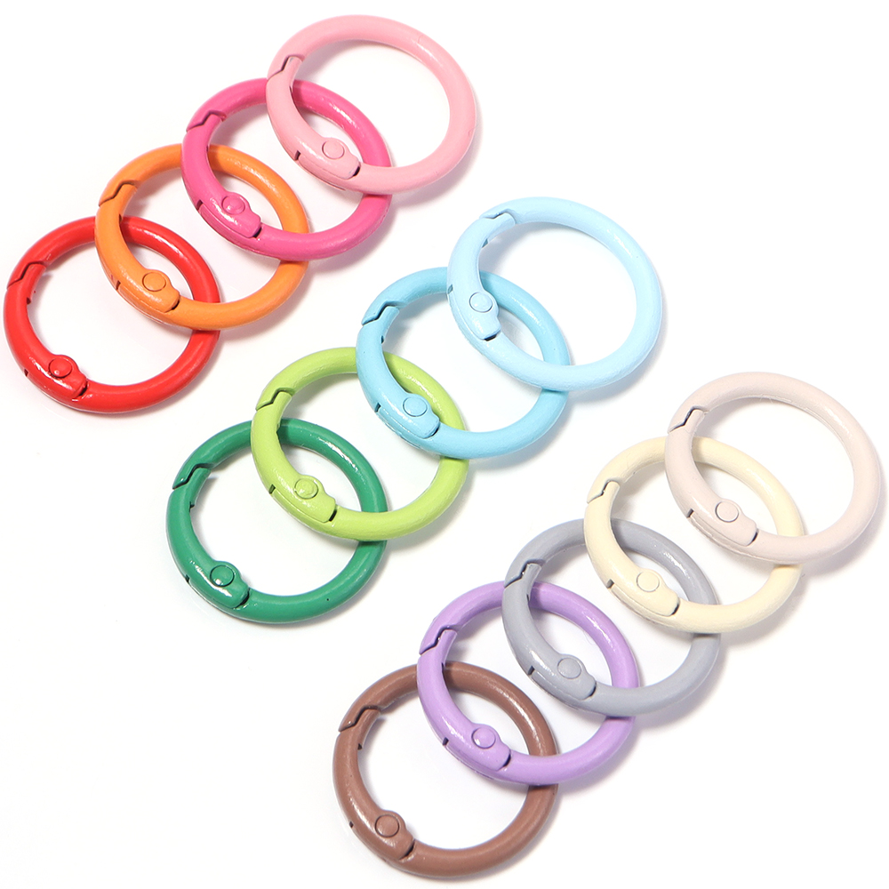 20個入り メタルOリングスプリングクラスプ DIYジュエリ - Jewelry Making Metal のレビューと価格