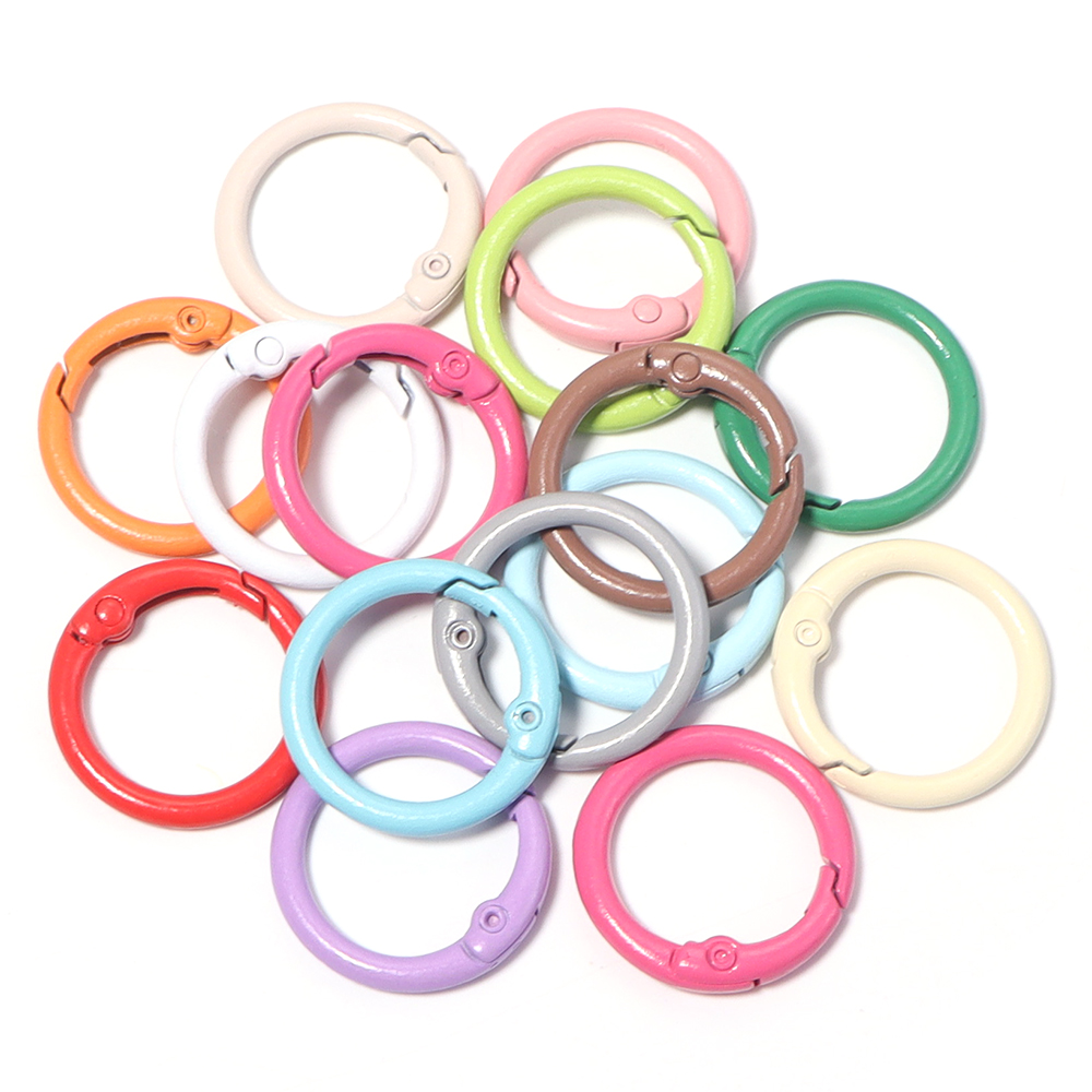 20個入り メタルOリングスプリングクラスプ DIYジュエリ - Jewelry Making Metal のレビューと価格