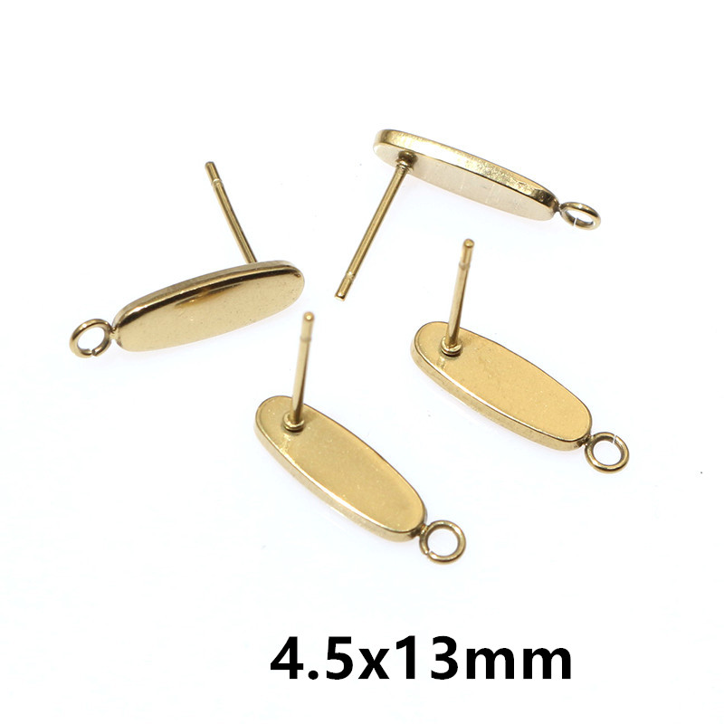 20個ステンレス鋼クラフトイヤリングスタッド幾何学的多角形イ - Jewelry Making Metal のレビューと価格