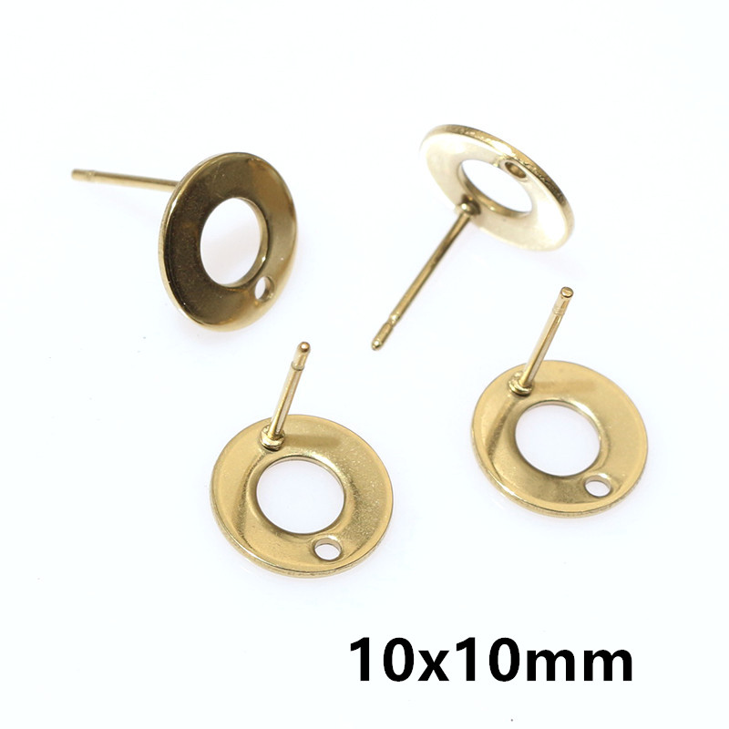 20個ステンレス鋼クラフトイヤリングスタッド幾何学的多角形イ - Jewelry Making Metal のレビューと価格