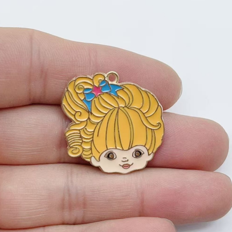 10 個かわいい女の子エナメルメタルジュエリーイチゴレインボ - Jewelry Making Metal のレビューと価格